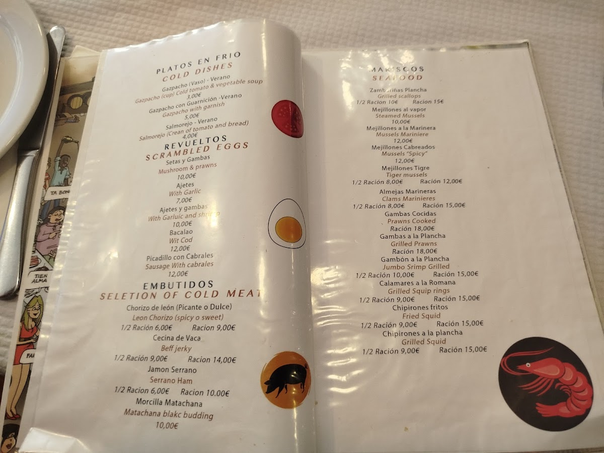 Menu Pulpería El Asturiano-1