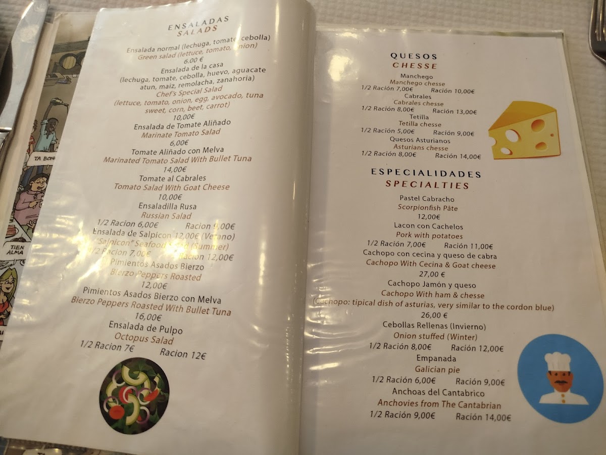 Menu Pulpería El Asturiano-2