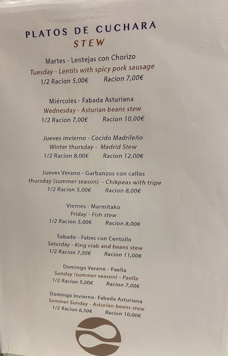 Menu Pulpería El Asturiano-7